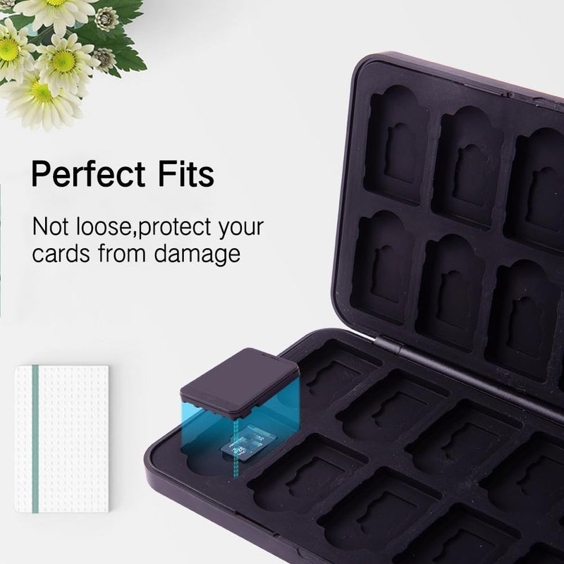 PERFECTSIGHT Store Cute Game Card Case for Nintendo Switch/ Switch Lite/ OLED, 24 Game Holder Cartridge Case for Game Cards and 24 SD Cards, Kawaii Portable Compact Storage Box (Grey Arceus, 24 Slots) - Image 3
